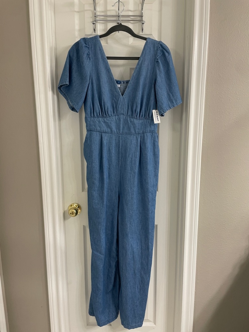 Old Navy Blue Denim Jumpsuit Size M